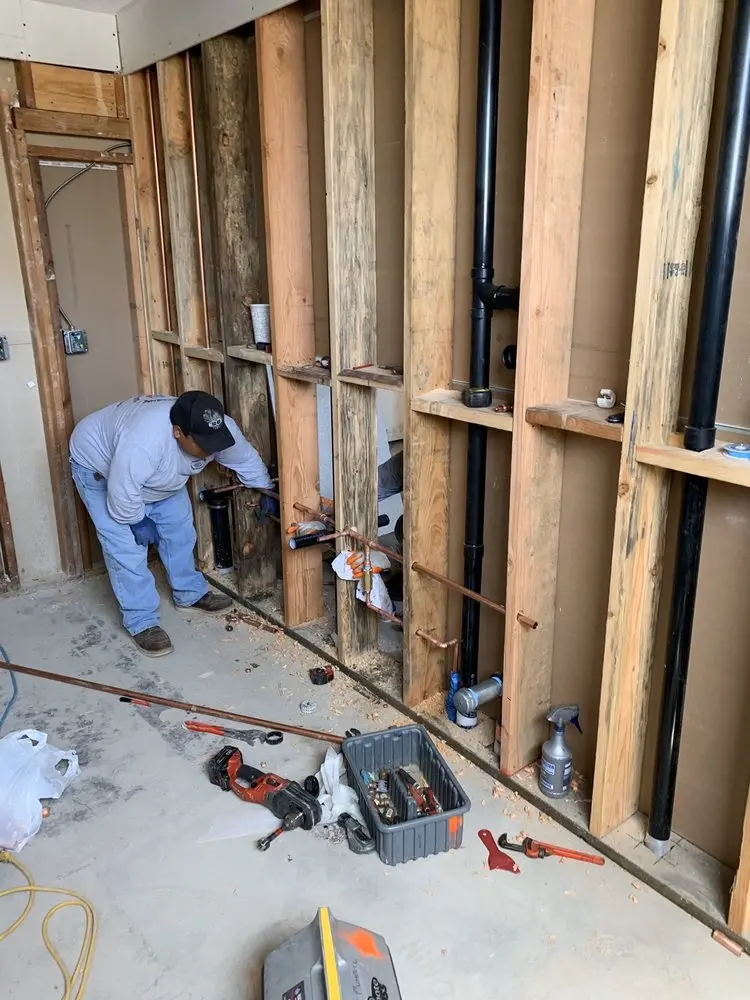 Commercial rough-in plumbing for Water Heater Replacement in Bakerton